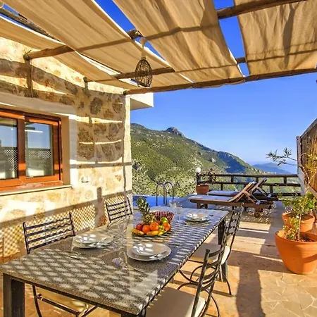 Kalkan Islamlar'da Tas Mimarili Villa-awz191 Villa