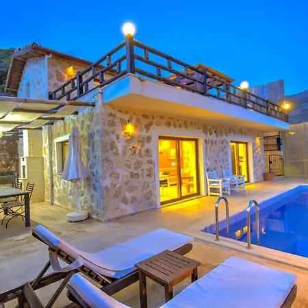 Kalkan Islamlar'da Tas Mimarili Villa-awz191 * Kaş